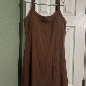 NWT BROWN Sleeveless Dress